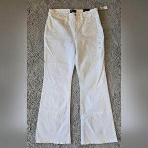 GAP White Flare Wide Leg Jeans